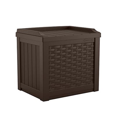 Suncast 22 gallon litet harts förvaringssäte, Java, SSW600J