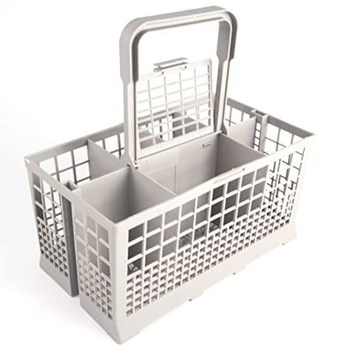 SF SANFOR Cestino universale per posate per lavastoviglie | 24 x 13,50 x 12,50 cm | sette scomparti | grigio | taglia unica