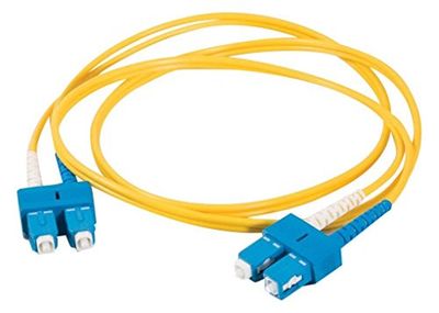 C2G SC-SC 9/125 OS1 duplex enkelfiber-ljusledarkabel av PVC, 1 m 3 m