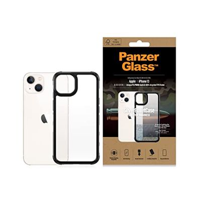 PanzerGlass™ SilverBullet Case, etui kompatybilne z iPhone 13 – odporne na uderzenia, prawdziwa ochrona wojskowa, twarde etui na telefon komórkowy do iPhone 13