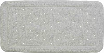 Grund BAVENO Alfombrilla para bañera, 100% Caucho sintético, sin PVC, Gris, 36 x 92 cm
