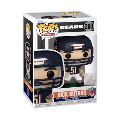 Funko Pop! NFL: Bears – Dick Butkus – NFL Legends – vinyl samlarfigur – presentidé – officiella varor – leksaker för barn och vuxna – sportfans – modellfigur för samlare