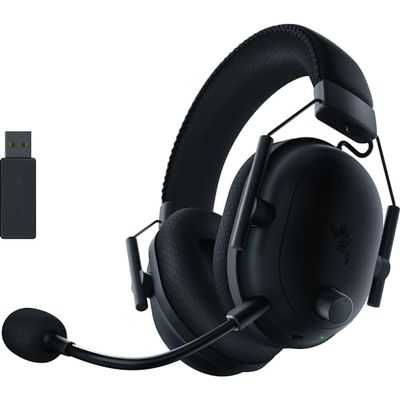 Razer BlackShark V2 Pro - Wireless Premium Esports Gaming Headset (HyperSpeed Wireless Technology, TriForce Titanium 50 mm Drivers, HyperClear Supercardioid Mic) Black