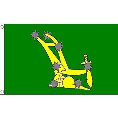 AZ FLAG - Bandera Irlanda Starry Plough - 250x150 cm - Gran Bandera Alzamiento De Pascua 100% Poliéster con Ojales de Metal Integrados - 300g - Colores Vivos Y Resistente A La Decoloración