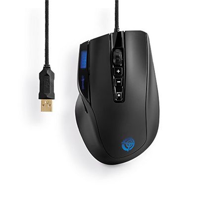 PureLink Prosquad SQ1600 USB Gaming Mouse 10 Buttons / 32 Colours / 11,750 FPS / 6000 Dpi/with LCD Display for PC