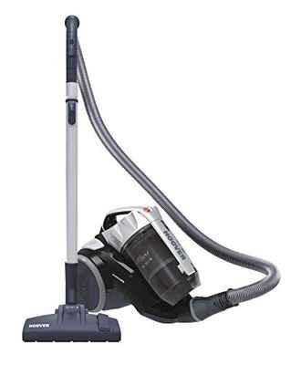 Hoover Khross KS31PAR 011 Aspirapolvere a Traino, Senza Sacco, Multi Ciclonico, Spazzola Parquet, Filtro Hepa, 550W, 1.8 Litri, Nero