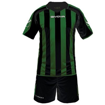 Givova, kit supporter mc, black/green, 3XS