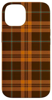 Brown Orange Tartan Plaid Classic Preppy Vintage Autumn Cute Case for iPhone 14