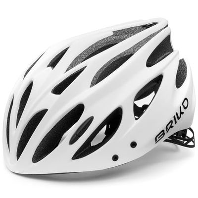 Briko Kiso Casco, Adultos Unisex, Shiny White, Medium