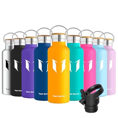 Super Sparrow Borraccia Bambini, Bottiglia Termica Senza Perdite - 620ml, Senza BPA Borracce, per Scuola, Sport, Campeggio, Yoga, Palestra, Ciclismo