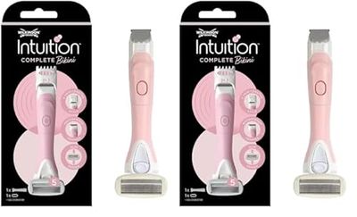 WILKINSON SWORD Intuition Complete Bikini for Women | Trimmer and Razor | with 5 Blade Razor (Pack of 2)