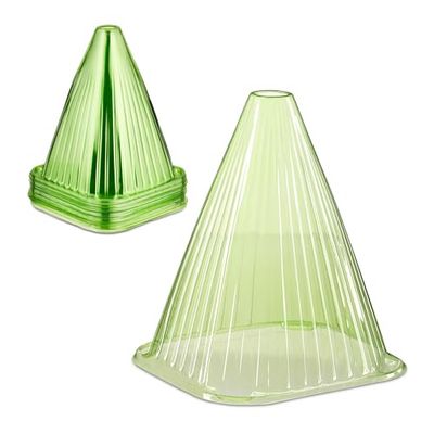 Reaxdays Cloche à Salade, Lot de 32, PVC, Protection Contre Le Gel et Les escargots, HLP : 22 x 19 x 19 cm, Verte