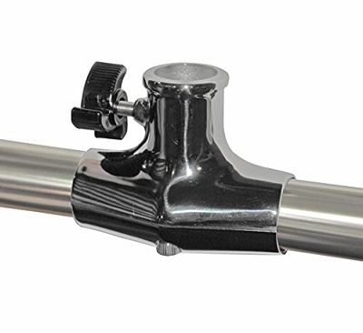 Taylor Made Boat Flag Pole Socket Rail Mount, roestvrij staal voor 1/8" tot 1-1/4" rails, 1" vlag personeel met duimschroef, verstelbaar in elke hoek, loodrechte montage - 974