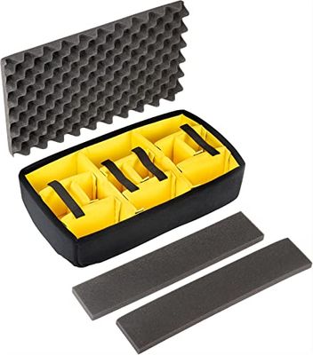 Peli 1535AIRDS Padded Divider Set, Original Air Case Accessory, Compatible Air 1535, Colour: Black/Yellow