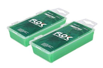 FLOK Freestyle 2 X 100 G Cire de Ski Mixte Adulte, Vert, 2 x 100g