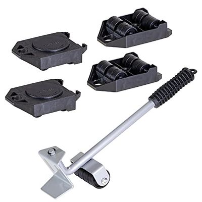 Wagner Plataforma de Carga Set MM 3113 - Elevador de Muebles, Elevador + 4 Ruedas, Ideal para la Mudanza, 800 kg Capacidad de Carga, Antivuelco, Extremadamente Resistente - 20311305