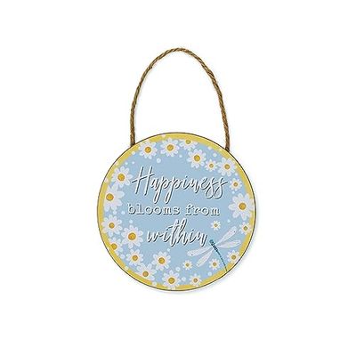 Cooksmart British Designed Motivational Quotes Plaque | Motivational Message Plaque For Home or Office | Great Friendship Gifts For Birthdays - Happiness