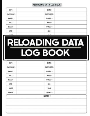 Reloading data log book: Reloaders Ammo Log - Your Comprehensive Ammunition Journal-Track & Record Ammunition Handloading Details, Ammo Reloading log.