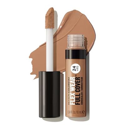 REVLON ColorStay Flex Wear Full Cover Concealer 100% långvarig täckning med hyaluronsyra och vitamin E Deep, 10 ml