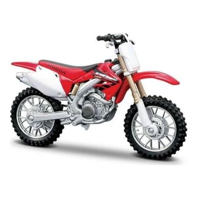 New-Ray Toys, replica in scala 1:6 Honda CRF450R 2017 49583, in pressofusione, rossa
