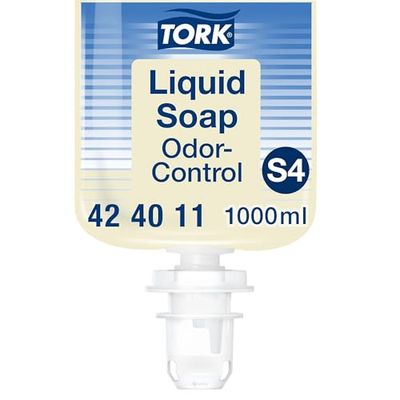 Tork Savon liquide Anti-odeurs S4, testé sous contrôle dermatologique, 1 x 1000 ml, 424011