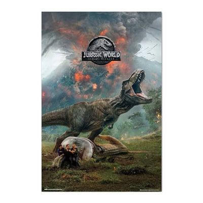 Grupo Erik: Poster Jurassic World | Poster da parete Jurassic Park, 61x91,5cm, carta lucida | Poster da muro, incorniciabile | Poster Jurassic World, Poster Film, Jurassic World Gadget