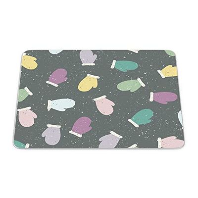 Bonamaison, Tapis de Souris Rectangle Imprimé Numériquement, Fond Antidérapant, pour Bureau et Maison, Taille: 22x18cm