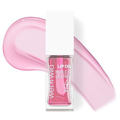 wet n wild Lip Oil, Gloss Labbra Nutriente e Non Appiccicoso Arricchito con 7 Oli Naturali, Formula Leggera e Rimpolpante per un Effetto Lucido Specchiato, Rose Quartz