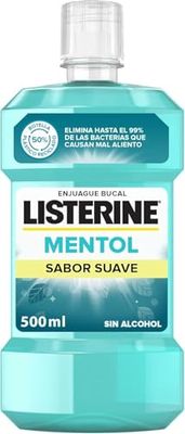 Listerine - Enjuague Bucal Mentol Sabor Suave, 500 ml