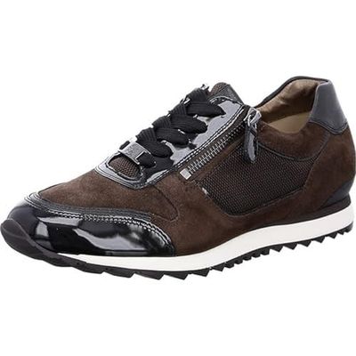 Hassia Barcelona sneakers för kvinnor, Mörkbrun svart 8601, 37.5 EU Weit