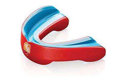 Shock Doctor Unisex żel nano ochraniacz na usta, czerwony perłowy, dorosły
