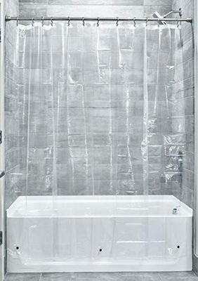 iDesign - Rivestimento per doccia, in vinile, 182,9 x 213,4 cm (larghezza x lunghezza), confezione da 1