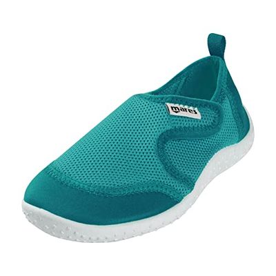 Mares Aquashoes Seaside Junior, Chaussures Aquatiques pour Enfants, Chaussures pour Piscine et Plage, Unisex, Turquoise, 30