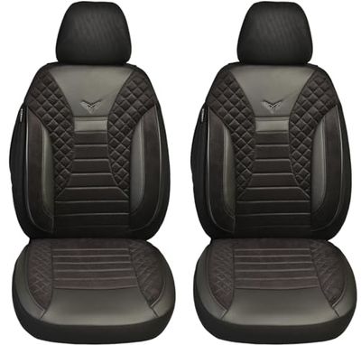 BREMER SITZBEZÜGE Housses de siège sur Mesure compatibles avec Suzuki Swift RZ/AZ conducteur et Passager à partir de 2017 PS803 Noir