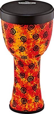Meinl Percussion VivaRhythm Djembe Instrument - Medium Sized Handdrum - With Nappa Head - Diameter 9 Inches - Plastic, Multicoloured (VR-SDJPO9-NH)