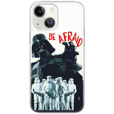 Ert Group Funda para teléfono móvil de para iPhone 13 Mini Original y con Licencia Oficial de Star Wars con diseño Darth Vader 018 Adaptada a la Forma del teléfono móvil, parcialmente Transparente