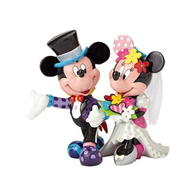 Disney Britto, Figura de Mickey e Minnie namorados, Enesco