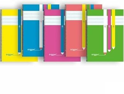 Eriggan Notitieboek, DIN A4, 80 vellen (5 stuks)