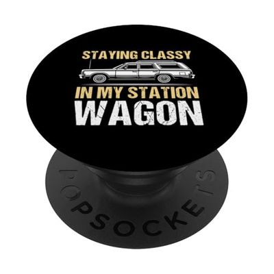Mantenerse con clase en mi Station Wagon PopSockets PopGrip Adhesivo