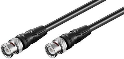 Goobay AVK 146-500 5.0m 5m Nero - Cavo coassiale (5 m, Maschio/Maschio, Nero)