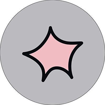 Bonateks, Ronde digitaal bedrukte muismat, antislip onderkant, voor kantoor en thuis, diameter: 22 cm