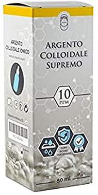 SEB - Argento colloidale supremo - Argento colloidale ionico 10 ppm - adatto a zone delicate
