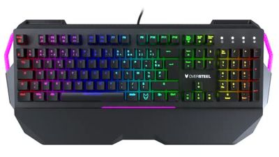 Oversteel Iron - Tastiera Meccanica Gaming, RGB, Interruttore Rosso, Azerty Fr
