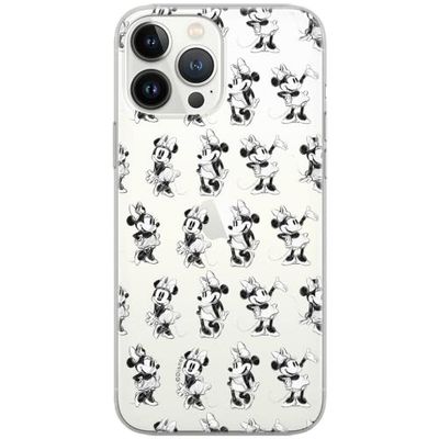 ERT GROUP mobiltelefonfodral för Huawei P30 Lite originalt och officiellt licensierat Disney mönster Minnie 018 Vit optimalt anpassad till formen på mobiltelefonen, gedeeltelijk transparant
