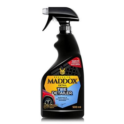 Maddox Detail - Tire Detailer 500 ml | Lucidante per Pneumatici e Plastica | Restauratore e Ringiovanitore per Auto | Idratante per Gomme Esterne | Protegge e Fa Brillare