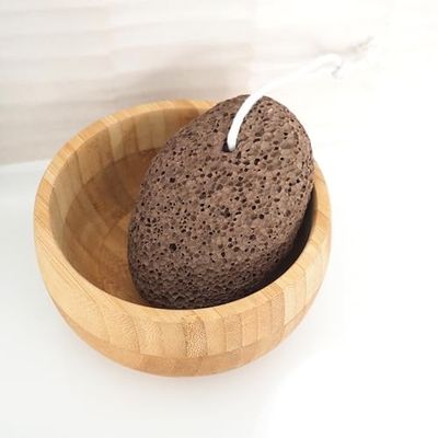 Feel Natural - Pietra pomice vulcanica - Esfoliante, Rapante, Lucidante e Ammorbidente Naturale - Per Qualsiasi Tipo di Pelle - Accessorio per Pedicure - 1 Unità