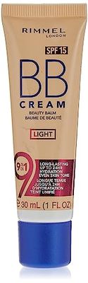 Maquilhagem em gel com cor BB Cream Perfeição 9 em 1 de Rimmel.