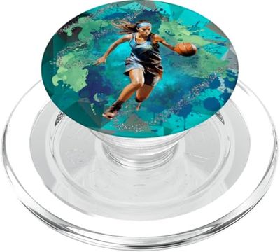 Niñas Baloncesto Niños Deportes Fan PopSockets PopGrip para MagSafe
