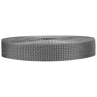 Strapworks - Correa de Polipropileno Ligera, para reparación de Equipos de Bricolaje al Aire Libre, Collares de Mascotas, Manualidades, 19 mm por 9,14, 22,86 o 45,72 cm, más de 20 Colores, carbón,