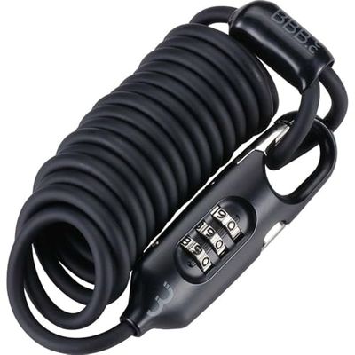 BBB Bicicletta BBL-56 CoilSafe Coil Bike Lock, nero
